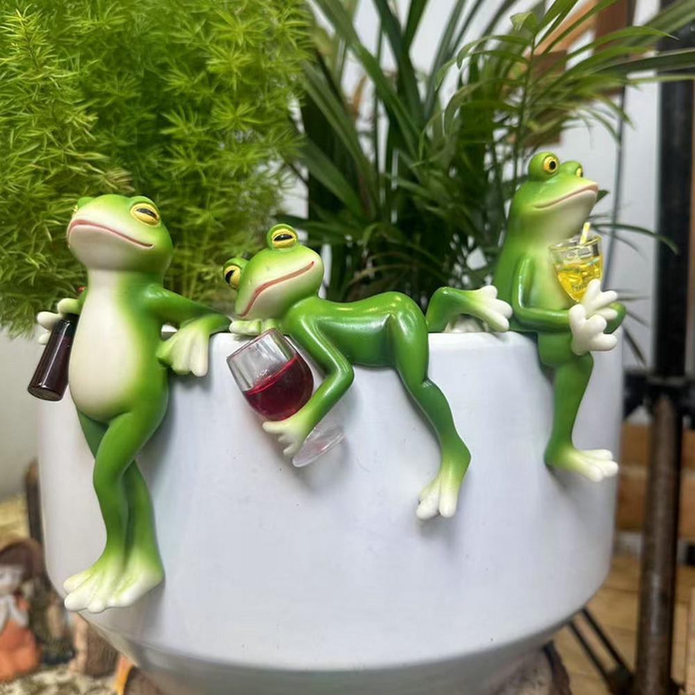Bonsai Garden With Pond - Patung Katak Resin Aksesori Bonsai Dekorasi
