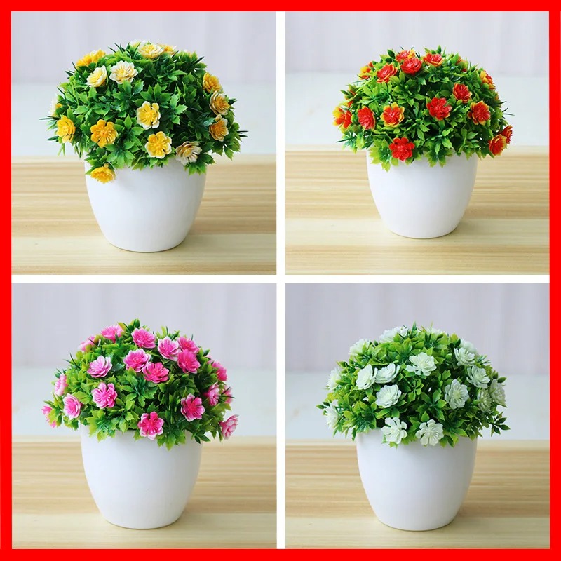 Bonsai Garden Ideas - 1Pc Buatan Tanaman Bonsai Kecil Bunga