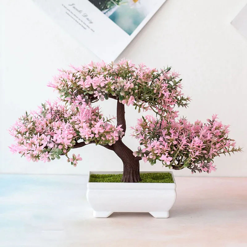 Bonsai Garden Ideas - Tanaman Bonsai buatan, ornamen Pot bunga