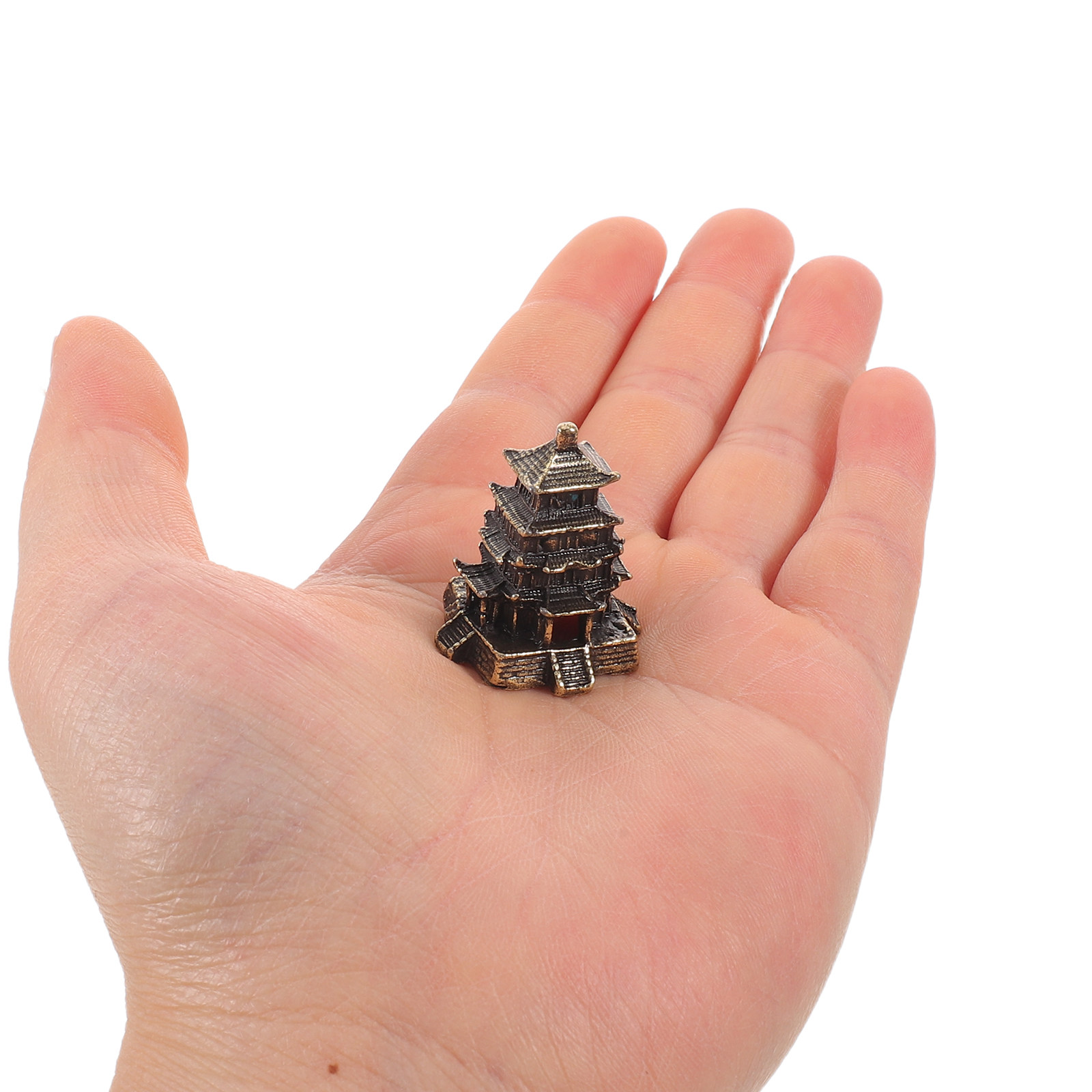 Bonsai Garden Desk - 3Pcs Ornamen Meja Gaya Pagoda Feng