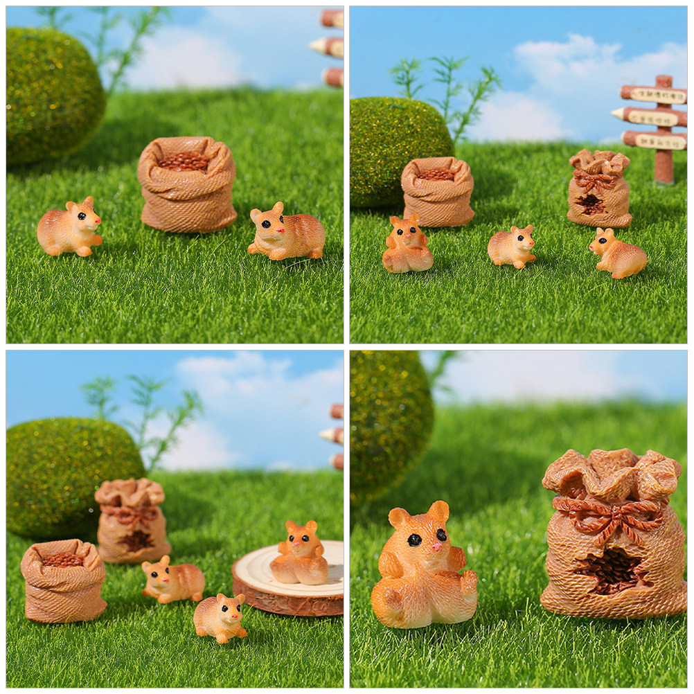 1Set Ornamen Tikus Mini Resin  - Bonsai Garden With Pond ulasan dan harga