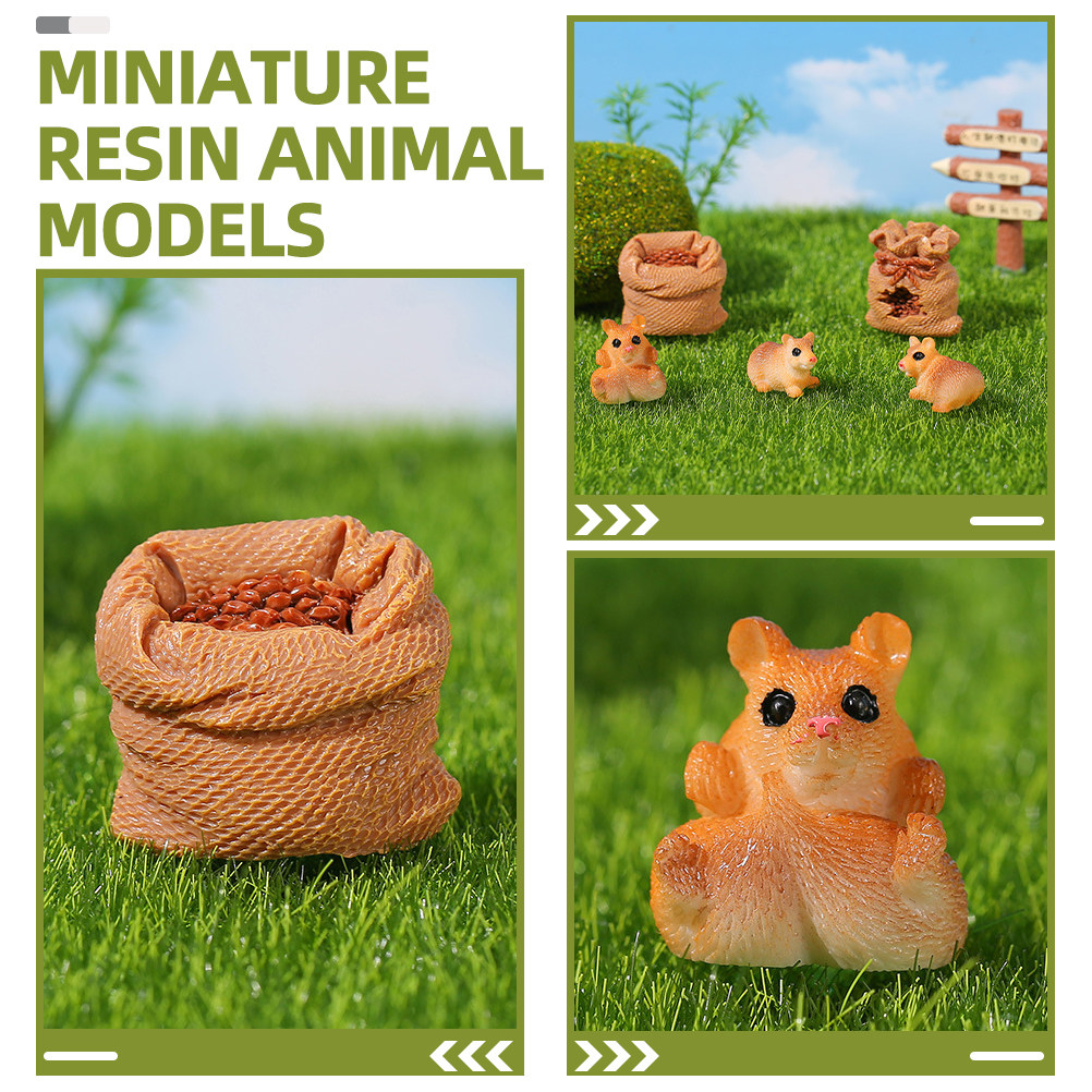 1Set Ornamen Tikus Mini Resin  - Bonsai Garden With Pond ulasan dan harga