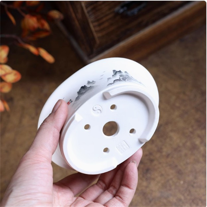 Pot Bonsai Oval Putih Porselen - Bonsai Garden Desk ulasan dan harga