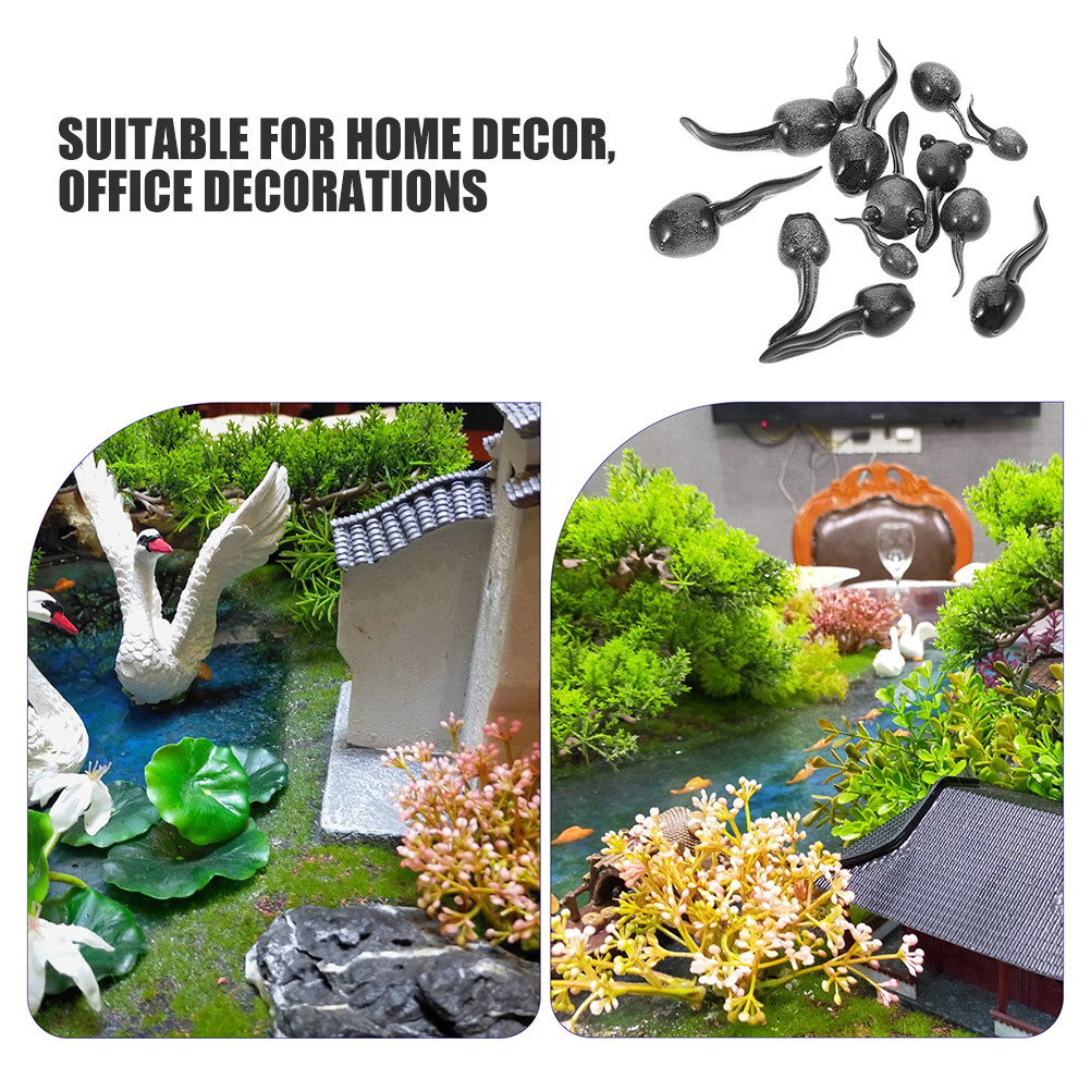 26Pcs Ornamen Kecebong Resin R - Bonsai Garden Desk ulasan dan harga