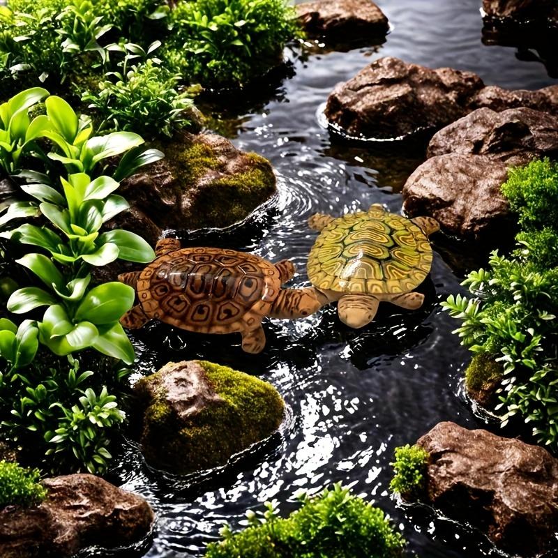 6 Patung Kura-Kura Mini untuk  - Bonsai Garden With Pond ulasan dan harga