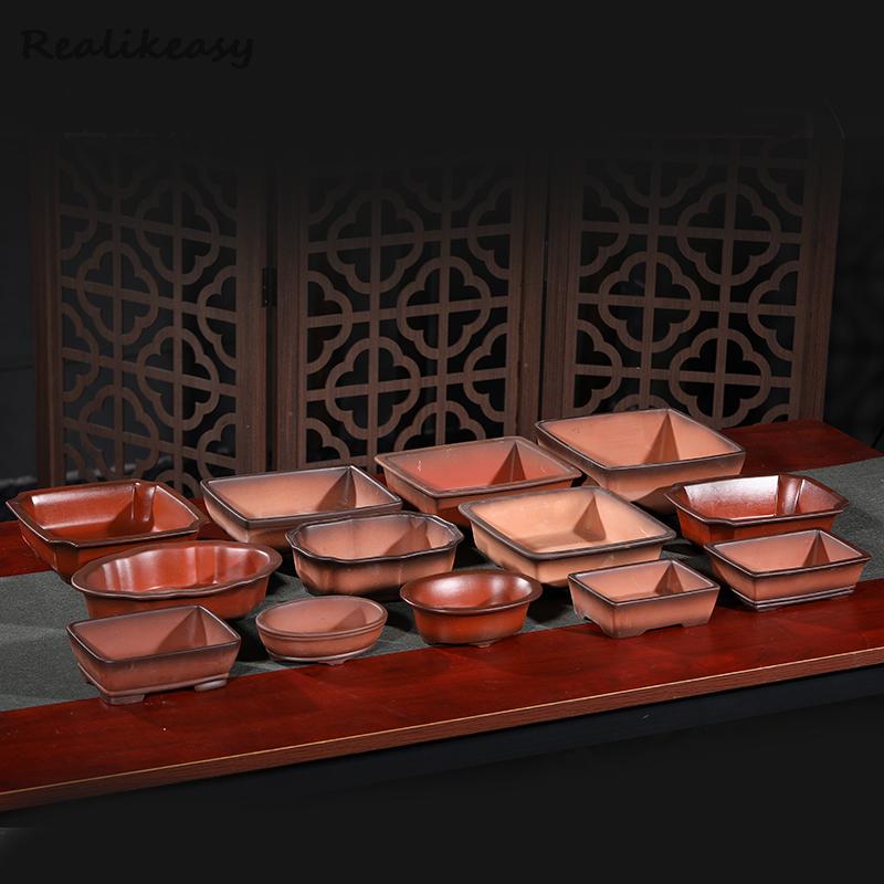 Yixing Cina Pot Bunga Keramik  - Bonsai Garden With Sand ulasan dan harga