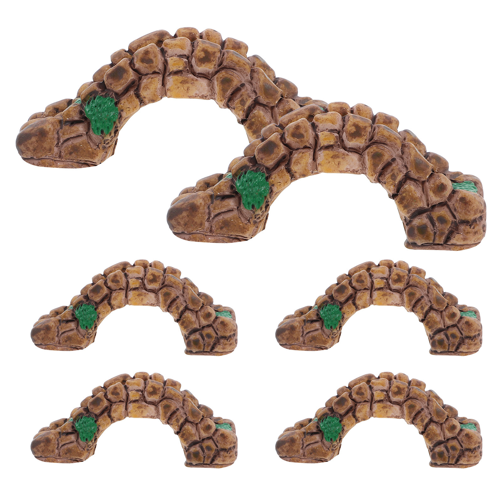 6Pcs Ornamen Lanskap Mikro Res - Bonsai Garden Desk ulasan dan harga