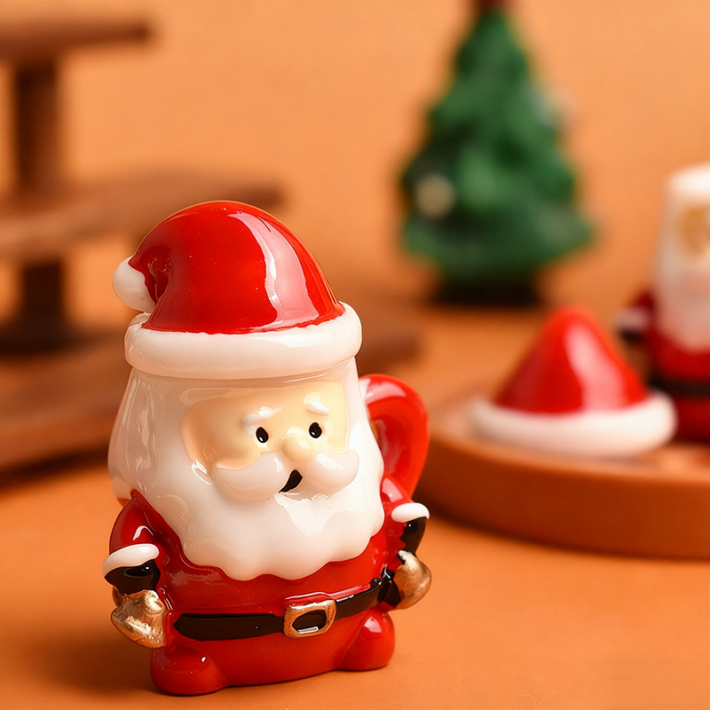 Ornamen Cangkir Teh Mini Santa - Bonsai Garden Ornaments ulasan dan harga