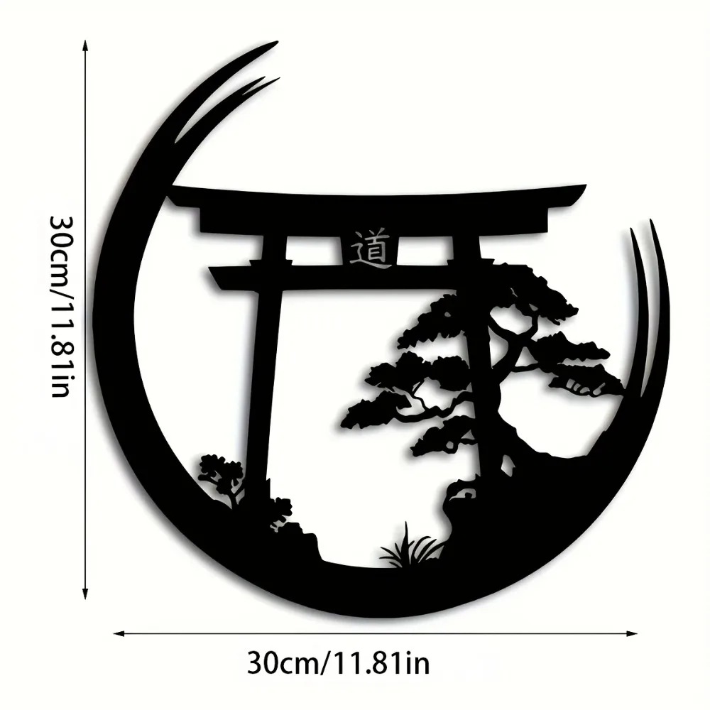 Seni Dinding Logam Gerbang Tor - Bonsai Garden Home ulasan dan harga