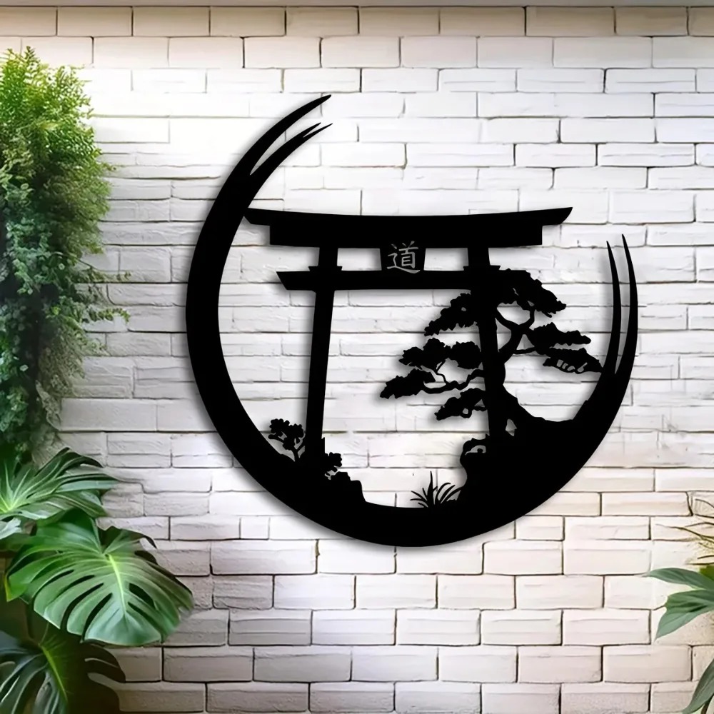 Seni Dinding Logam Gerbang Tor - Bonsai Garden Home ulasan dan harga