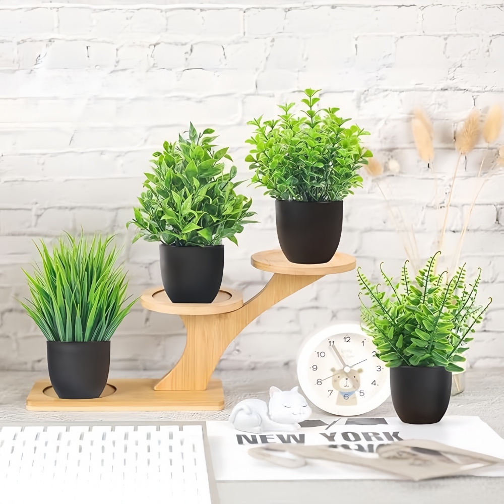 4 Buah/Set Tanaman Buatan Mini - Bonsai Garden Home ulasan dan harga