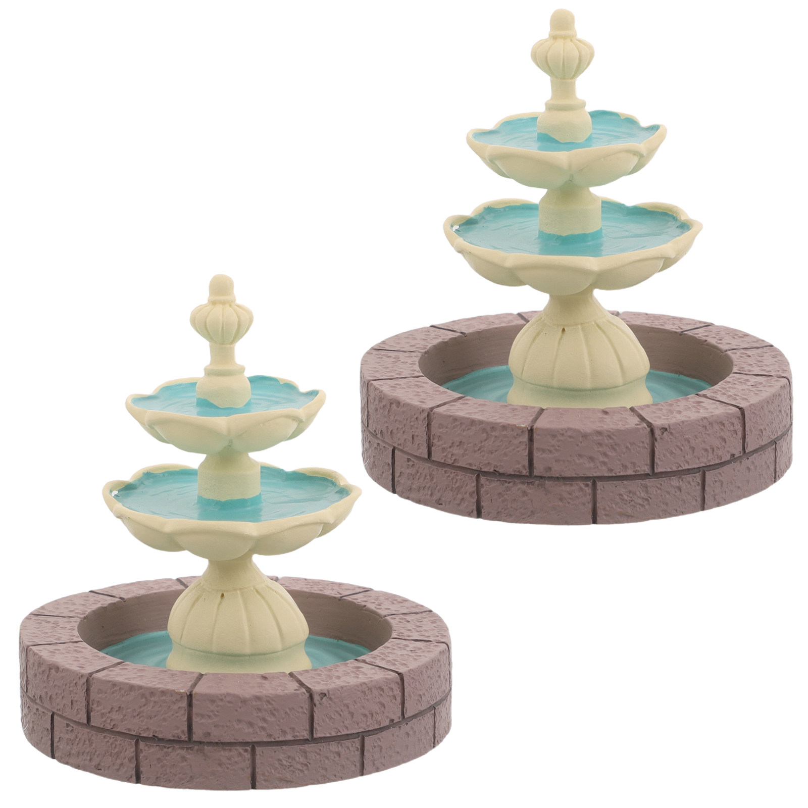 2Pcs Dekorasi Air Mancur Resin - Bonsai Garden Desk ulasan dan harga