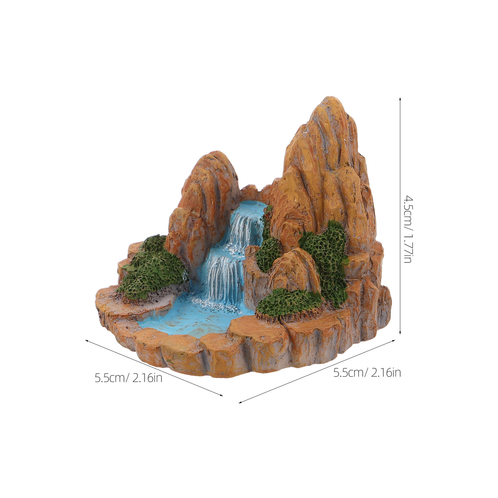 2 Buah Patung Gunung Miniatur  - Bonsai Garden With Pond ulasan dan harga